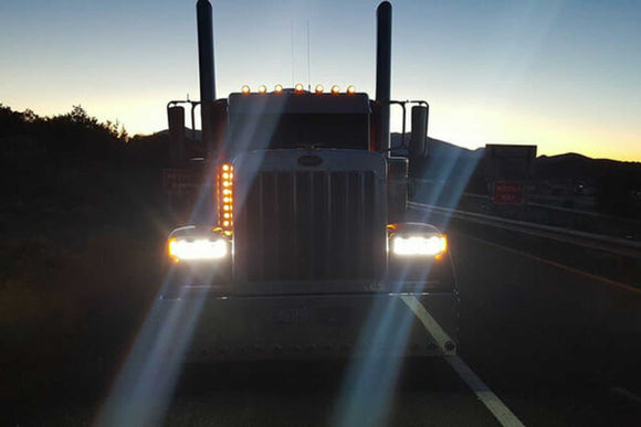 Vision X LED Heads: (Each / 4x6in Rectangle / Black / Amber Halo)