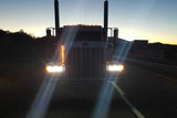 Vision X LED Heads: (Each / 4x6in Rectangle / Black / Amber Halo)