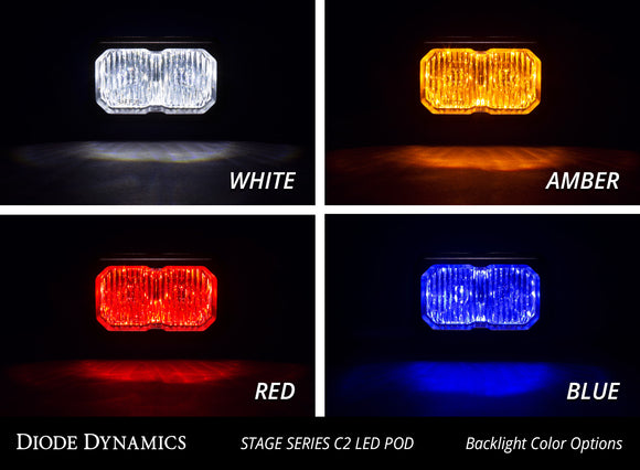 DD SSC2 Pod: (Sport / White / Spot / Surface / Red BL / Pair)