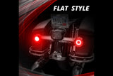 XKGlow Motorcycle Turn Signal Kit: Rear / Bullet / Clear
