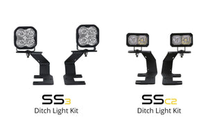 Stage Series 2in LED Ditch Light Kit for 2014-2019 Silverado/Sierra  Pro Yellow Combo