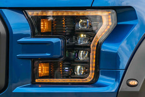 XB LED Heads: Ford F150 (15-17) (Pair / ASM / Amber DRL) (Gen 2)