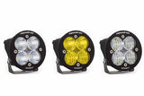 Squadron Sport Round Light Pods: (Each / Clear / Driving Combo Beam / Black Body)