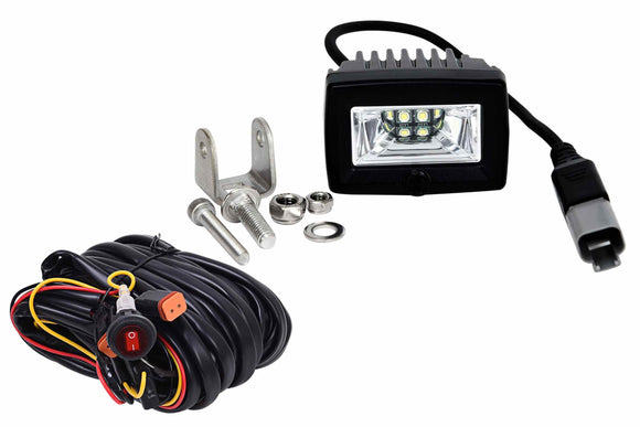 C2 2in LED Pod System: (Pair / Flood Beam / With Harness)