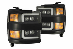 ARex Nova LED Heads: Chevy Silverado HD (15-19) - Chrome (Set)