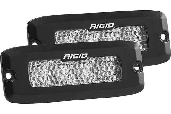 Rigid SR-Q Series Pro LED Light: (Flood / Surface / Black Housing / Pair)