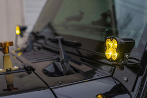 Squadron Pro Light Pods: (Each / Amber / Wide Cornering Beam / Black Body)
