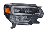 XB Hybrid LED Heads: Toyota Tacoma (12-15) (Pair / ASM / Amber DRL)