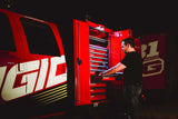 Rigid A-Series LED Rock Light Kit: (Low Power / Black Housing / Red / Pair)
