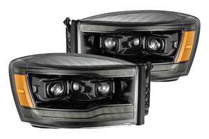 ARex Luxx LED Heads: Dodge Ram (06-08) - Gloss Black (Set)