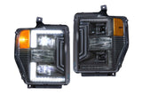 XB Hybrid LED Heads: Ford Super Duty (08-10) (Pair / ASM)