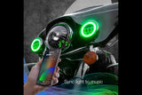 XKChrome RGB LED Running Light Kit: Harley 4.5in (Chrome w/o Controller)