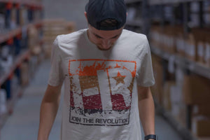Shirt: Headlight Revolution (Tan - HR Logo / S