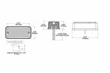 JW Speaker: 270ST-12V LED (Each / Amber / Front-Signal / 18in Wiring)